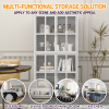 Premium Metal Storage Cabinet with Tempered Glass Doors,Sideboards & Buffets, Adjustable Shelves, Anti-Tipping Device, Magnetic Silent Closure