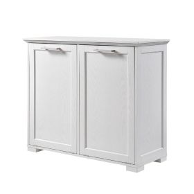 Sideboards Double Tilt Out Trash Cabinet, Wooden Kitchen Garbage Can Free Standing Holder Sideboards