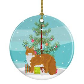 NEW Maine Coon Cat Christmas Ceramic Ornament Christmas Tree Hanging Decorations for Home Christmas Holiday, Party, Gift, 3 in, Multicolor