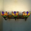 Tiffany style Wall Lamp Mounted Sconce Fixture 3-Light Baroque Design Glass Shade Lighting Hanging Bedroom Home Decoration