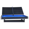 6-ft Pool Table with Table Tennis Top - Black with Blue Felt
