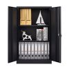 Metal Storage Cabinet with Locking Doors and Adjustable Shelf, Folding Filing Storage Cabinet , Folding Storage Locker Cabinet for Home Office,School