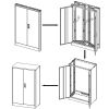 Metal Storage Cabinet with Locking Doors and Adjustable Shelf, Folding Filing Storage Cabinet , Folding Storage Locker Cabinet for Home Office,School