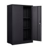 Metal Storage Cabinet with Locking Doors and Adjustable Shelf, Folding Filing Storage Cabinet , Folding Storage Locker Cabinet for Home Office,School