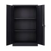 Metal Storage Cabinet with Locking Doors and Adjustable Shelf, Folding Filing Storage Cabinet , Folding Storage Locker Cabinet for Home Office,School