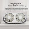 1pc USB Desk Fan; 3 Speeds Portable Personal Desktop Table Fan; Double Head And Double Leaf Fan For Indoor; Bedroom And Home Office Use