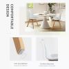 Dining Chairs Set of 4, Dining Room,Kitchen , Mid Modern chairs, PU Leather Upholstered with Wood Legs,Kitchen&Dining Room,White