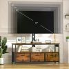 Modern Furniture Home Media Console TV Stands for Living Room TV Stand With Mount and Power Outlet Bedroom Cabinet Supports Unit