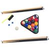 6-ft Pool Table with Table Tennis Top - Black with Blue Felt