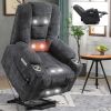 EMON'S Large Power Lift Recliner Chair with Massage and Heat for Elderly, Overstuffed Wide Recliners