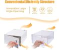 WAYTRIM Clear Plastic Stackable Storage Shoe Box