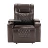 Power Motion Recliner with USB Charging Port and Hidden Arm Storage 2 Convenient Cup Holders Design and 360¬∞ Swivel Tray Table