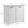 Sideboards Double Tilt Out Trash Cabinet, Wooden Kitchen Garbage Can Free Standing Holder Sideboards