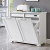 Sideboards Double Tilt Out Trash Cabinet, Wooden Kitchen Garbage Can Free Standing Holder Sideboards