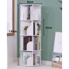 4-layer 360¬∞ Rotating Bookcase Corner PVC Wood Plastic Board Bookcase Bookshelf Organizers for Room Desk Organizing Shelf Living