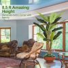 8.5ft Extra Tall Artificial Banana Tree, Fake Banana Leaf Plant , Perfect for Home Indoor Outdoor Patio Office Tropical Decor