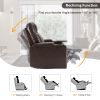 Power Motion Recliner with USB Charging Port and Hidden Arm Storage 2 Convenient Cup Holders Design and 360¬∞ Swivel Tray Table