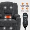 EMON'S Large Power Lift Recliner Chair with Massage and Heat for Elderly, Overstuffed Wide Recliners