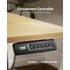 Electric Standing Desk Adjustable Height, 55 * 24 Inch Sit Stand up Desk for Home Desk with 3 Memory Presets, Headphone Hook