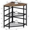 Corner Printer Stand Table With Power Outlet Charging Plugs USB Port Adjustable Storage Shelf Computer Tower CPU Stand Holder