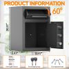 Digital Depository Safe Made of Carbon Steel Electronic Code Lock Depository Safe with Deposit Slot Depository Box for Home Hotel Restaurant and Offic