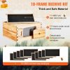 VEVOR Bee Hive Deep Box Starter Kit, 100% Beeswax Coated Natural Cedar Wood, Langstroth Beehive Kit with 10 Frames and Foundations