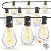 100 Foot S14 LED Edison Outdoor String Lights - Commercial Grade String Lights - Backyard Garden Gazebo ‚Äì Cafe Market Light Set ‚Äì Vintage Patio St