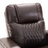 Power Motion Recliner with USB Charging Port and Hidden Arm Storage 2 Convenient Cup Holders Design and 360¬∞ Swivel Tray Table