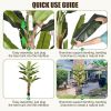 8.5ft Extra Tall Artificial Banana Tree, Fake Banana Leaf Plant , Perfect for Home Indoor Outdoor Patio Office Tropical Decor