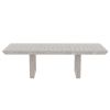 98" Rectangular dining table Stretchable Farmhouse dining table for Dining Room, Home Office Gray
