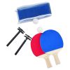 6-ft Pool Table with Table Tennis Top - Black with Blue Felt