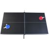 6-ft Pool Table with Table Tennis Top - Black with Blue Felt
