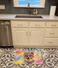 Pomeranian Hippie Dawg Memory Foam Kitchen Mat Machine Washable Anti-Fatigue Mat Cushion Comfort Bath Mat or Kitchen Rug