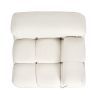 Marcel 36" Bubble Modular Modern Lounge Arm Chair, Ivory White Boucle