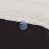 Fuji 49" Upholstered Oval Storage Bench, Ivory White Boucle