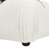 Marcel 36" Bubble Modular Modern Lounge Arm Chair, Ivory White Boucle