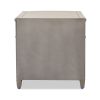Dauphin 3-Drawer Accent End Table, Merino White Wood