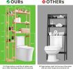 Over The Toilet Storage Cabinet Bamboo, Over Toilet Storage Maximizing Small Spaces, Toilet Storage Rack Easy Assembly