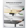 Electric Standing Desk Adjustable Height, 55 * 24 Inch Sit Stand up Desk for Home Desk with 3 Memory Presets, Headphone Hook
