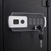 57'' Gun Safe for Home Rifle and Pistols, Quick Access Electronic Keypad Rifle Gun with 3 Pistol Pockets, Build-in cabinet ,LED Light