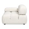 Marcel 36" Bubble Modular Modern Lounge Arm Chair, Ivory White Boucle