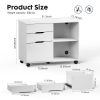 Sweetcrispy Filing Cabinet, 4-Drawer File Cabinet for Home Office, Mobile Lateral Filing Cabinet