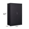 Metal Storage Cabinet with Locking Doors and Adjustable Shelf, Folding Filing Storage Cabinet , Folding Storage Locker Cabinet for Home Office,School