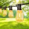 100 Foot S14 LED Edison Outdoor String Lights - Commercial Grade String Lights - Backyard Garden Gazebo ‚Äì Cafe Market Light Set ‚Äì Vintage Patio St