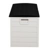 75gal 280L Outdoor Garden Plastic Storage Deck Box Chest Tools Cushions Toys Lockable Seat