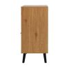 Storage Cabinet with 3 Drawers & Adjustable Shelf, Mid Century Cabinet with Door, Accent Cabinet for Living Room, Home Office, Entryway