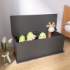 Storage Chest Trunk, Lift Top Wood Box for Entryway Bench Organizer Home Furniture, Black