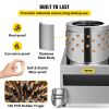 VEVOR Stainless Steel Chicken Plucker 20Inch Barrel Diameter De-Feather Remover Poultry Machine 1500W 275R/min Barrel Diameter Heavy Duty Feather Pluc