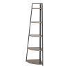 Corner Shelf, 5 Tier Corner Bookshelf, 70" Tall Display Organizer Storage Stand, Multipurpose Shelving Unit Ladder Shelf for Living Room, Home Office