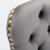 A&A Furniture,Thick Golden Swivel Velvet Barstools Adjusatble Seat Height from 25-33 Inch
